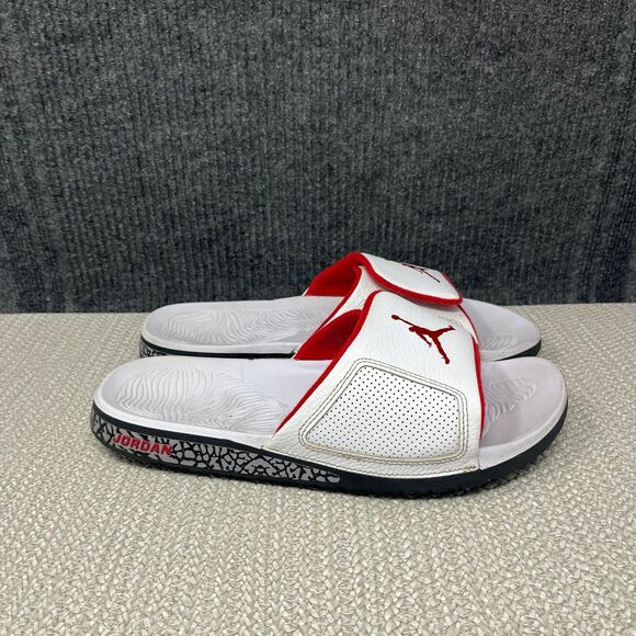 Jordan Other - Nike Air Jordan Hydro 3 Retro Slide White Cement University Red Sz 12 854556-103